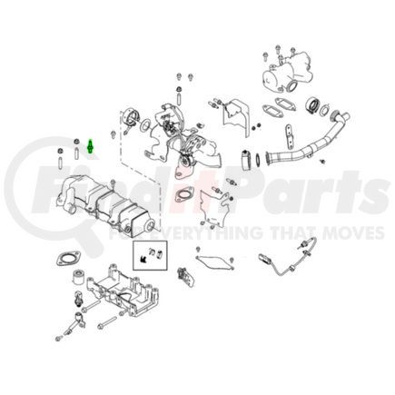 Mopar 68444080AA Exhaust Gas Recirculation (EGR) Valve Bolt - Hex, For 2019-2023 Ram