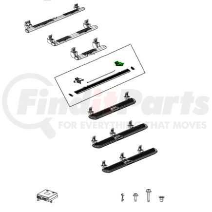 Mopar 68461641AB Running Board - with Hinge and Screws, For 2019-2023 Ram