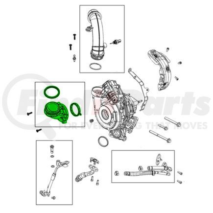 Mopar 68486946AA Turbocharger Outlet Elbow