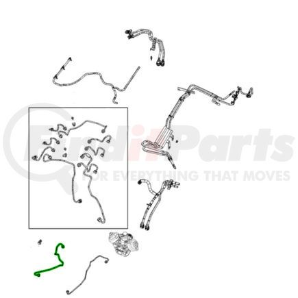 Mopar 68490025AA Fuel Feed Line