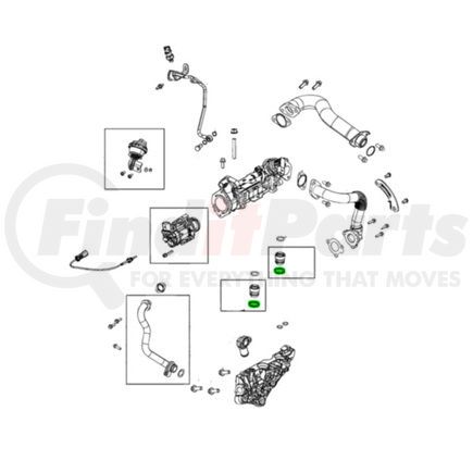 Mopar 68490086AA Exhaust Gas Recirculation (EGR) Tube Seal