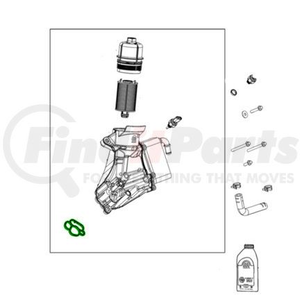 MOPAR 68505111AA Engine Oil Filter Housing Cover Gasket