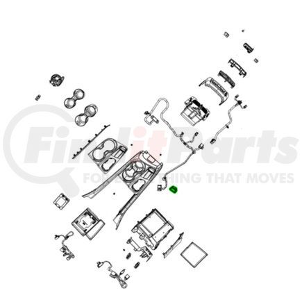 Mopar 68520009AA Transmission Shift Lever Bezel - For 2021-2023 Dodge Durango