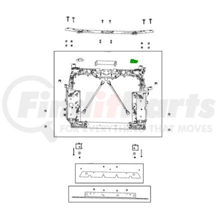 Mopar 68543805AA Engine Cooling Control Module Bracket - Left