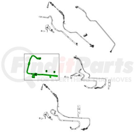 Mopar 68543905AA Fuel Supply Hose - For 2013-2022 Ram