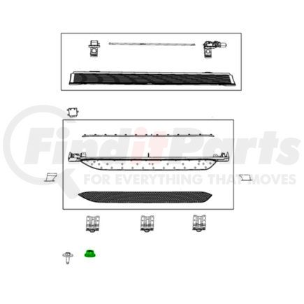Mopar 68565526AA Stone Guard Film - Rear, Right