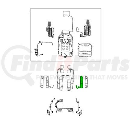 Mopar 68566095AA Seat Back Bolster Air Cell