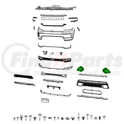 Mopar 6UH01GXHAA Fascia Bracket - Left