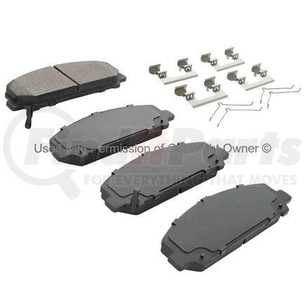 MPA Electrical 1002-1286M Quality-Built Work Force Heavy Duty Brake Pads w/ Hardware