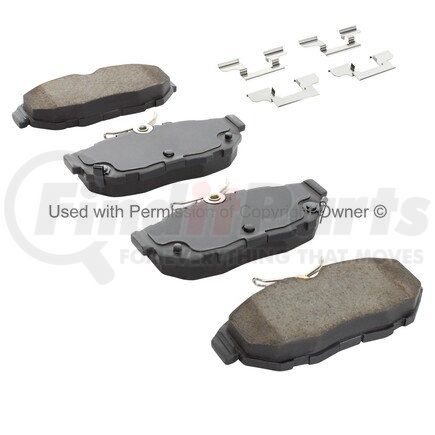 MPA Electrical 1002-1465M Quality-Built Work Force Heavy Duty Brake Pads w/ Hardware