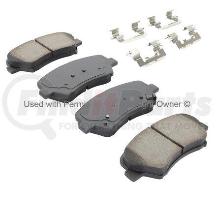 MPA Electrical 1002-1543M Quality-Built Work Force Heavy Duty Brake Pads w/ Hardware