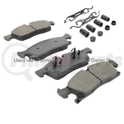 MPA Electrical 1001-1455M Quality-Built Premium Semi-Metallic Brake Pads w/ Hardware