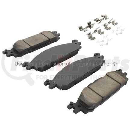 MPA Electrical 1001-1508M Quality-Built Premium Semi-Metallic Brake Pads w/ Hardware