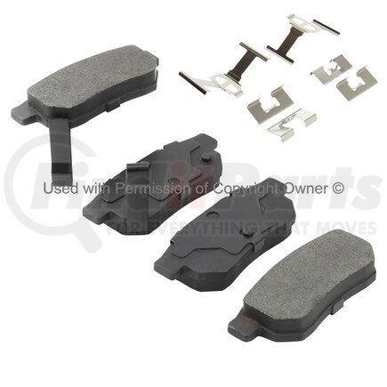 MPA Electrical 1002-0374M Quality-Built Work Force Heavy Duty Brake Pads w/ Hardware