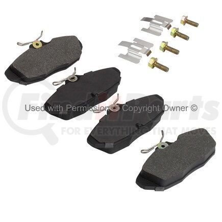 MPA Electrical 1002-0599M Quality-Built Work Force Heavy Duty Brake Pads w/ Hardware