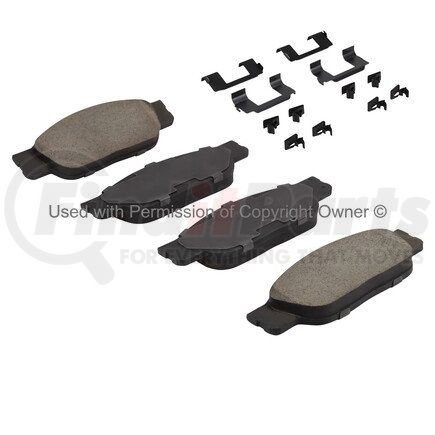 MPA Electrical 1002-0805M Quality-Built Work Force Heavy Duty Brake Pads w/ Hardware