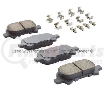 MPA Electrical 1002-0828AM Quality-Built Work Force Heavy Duty Brake Pads w/ Hardware