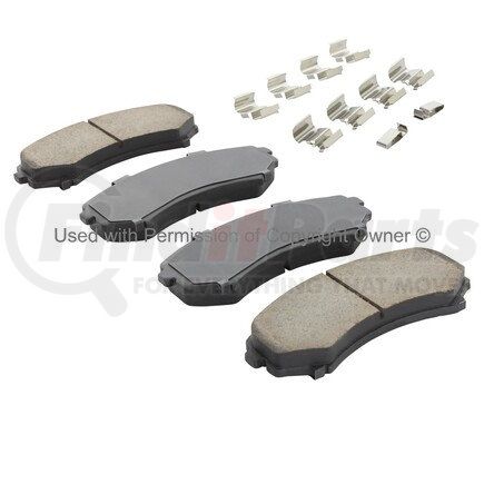 MPA Electrical 1002-0867M Quality-Built Work Force Heavy Duty Brake Pads w/ Hardware