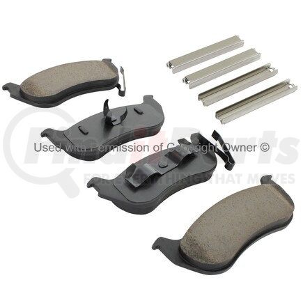 MPA Electrical 1002-0981AM Quality-Built Work Force Heavy Duty Brake Pads w/ Hardware