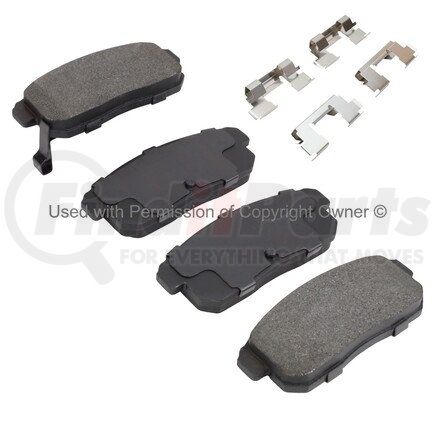 MPA Electrical 1002-1008M Quality-Built Work Force Heavy Duty Brake Pads w/ Hardware