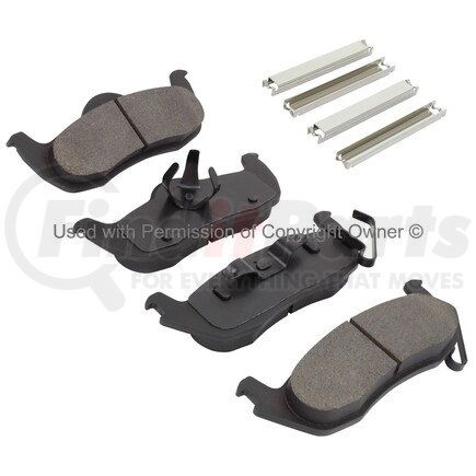 MPA Electrical 1002-1087M Quality-Built Work Force Heavy Duty Brake Pads w/ Hardware