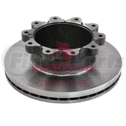 Meritor 23-123642-015 Disc Brake Rotor, 10 1/2 in. Bolt Circle Diameter, U-Shaped, 5/8 in.-18 Bolt Hole Size