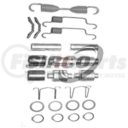 Sirco LB-10S Disc Brake Kit - Includes 1" And 1-1/4" Anchor Pins, Steel, Nylon