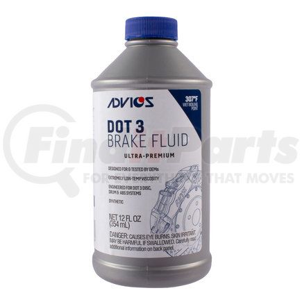 Advics BF3N03 ADVICS Ultra-Premium DOT 3 Brake Fluid