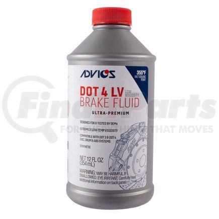 Advics BF4N03LV ADVICS Ultra-Premium DOT4 LV Brake Fluid
