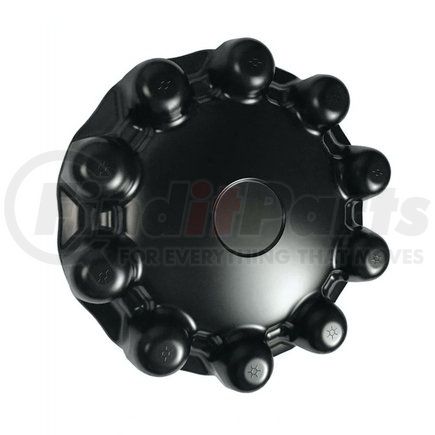 Alcoa 088100S-BLK Axle Hub Cap - Front, Hub Pilot, 10 x 285 mm Bolt Pattern, Black