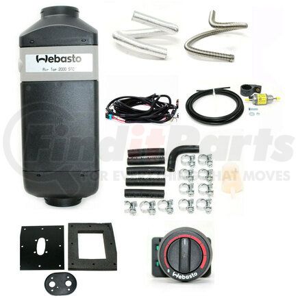 Webasto Heater 5012558B Heater Coolant Heater - 12V, Gas, Light/Medium, For Air Top 2000 STC