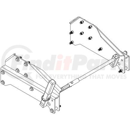 Demco 6059 Fifth Wheel Trailer Hitch Adapter Plate - Side Rail, Bolt-On