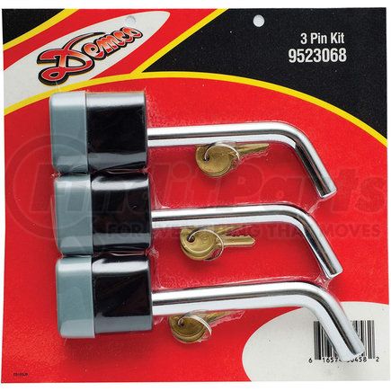 Demco 9523068 Trailer Hitch Lock - Bent Pin Type, 1/2 in. and 5/8 in. dia., with Lock and Dust Cover