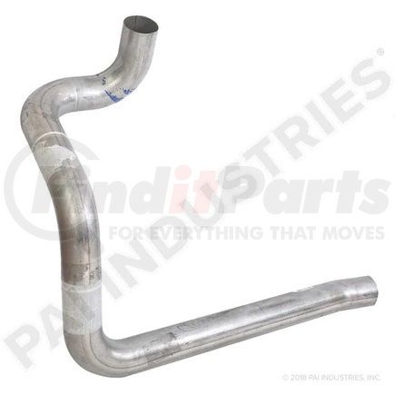 PAI 2018 Exhaust Pipe - Intermediate/Rear/Rear with Round Fuel Tanks, 4.00", for Mack R/RD Models