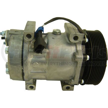 Global Parts Distributors 6511276 A/C Compressor, 12 VDC, 7H15, 8-Groove, with Clutch, for 02-04 Ford F-650/02-03 Ford F-750