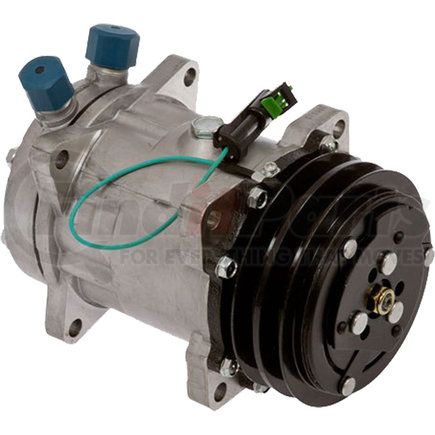 Global Parts Distributors 6511579 A/C Compressor, Heavy Duty, 5H15, 2-Groove, 24V, Prefilled with OE-Specified Oil