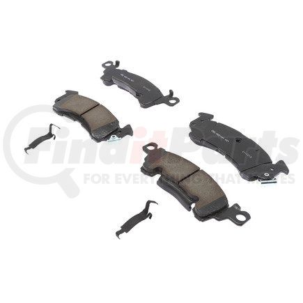 ACDelco 17D52CHF1 Disc Brake Pad - Bonded, Ceramic, Revised F1 Part Design, with Hardware