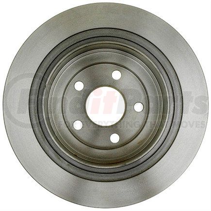 ACDelco 18A1115 Disc Brake Rotor - 5 Lug Holes, Cast Iron, Plain, Solid, Turned Ground, Rear