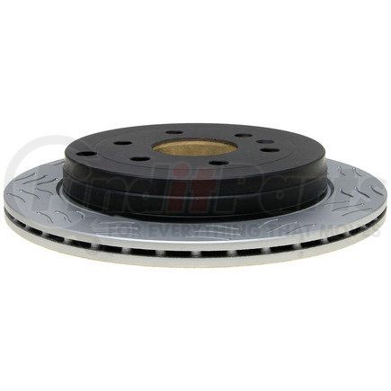 ACDelco 18A2543SD Disc Brake Rotor - 6 Lug Holes, Cast Iron, Non-Coated, Slotted, Vented, Rear
