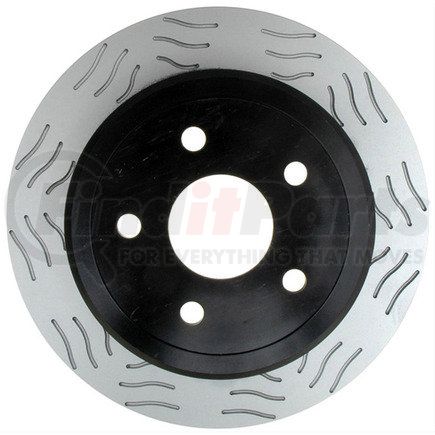 ACDelco 18A2363SD Disc Brake Rotor - 5 Lug Holes, Cast Iron Slotted, Solid, Turned, Rear