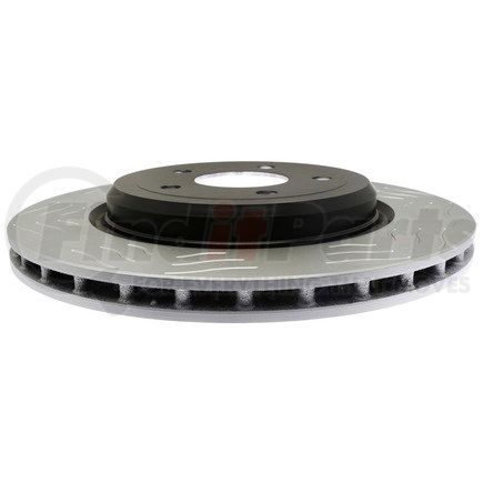 ACDelco 18A2807SD Disc Brake Rotor - 5 Lug Holes, Cast Iron Slotted, Turned, Vented, Rear