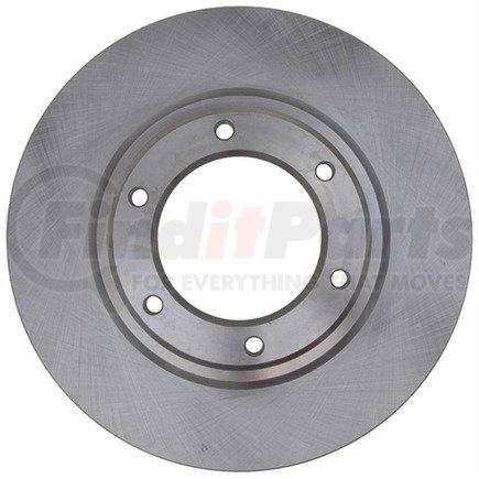ACDelco 18A606A Disc Brake Rotor - 6 Lug Holes, Cast Iron, Non-Coated, Plain, Vented, Front
