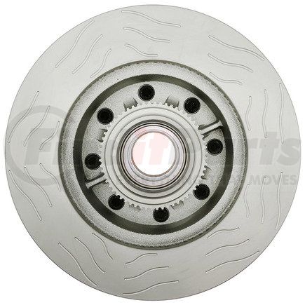 ACDELCO 18A81778SD Disc Brake Rotor - 8 Lug Holes, Cast Iron Slotted, Turned, Vented, Front