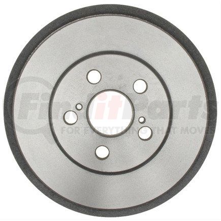 ACDelco 18B587 Brake Drum - Rear, Turned, Cast Iron, Regular, Plain Cooling Fins