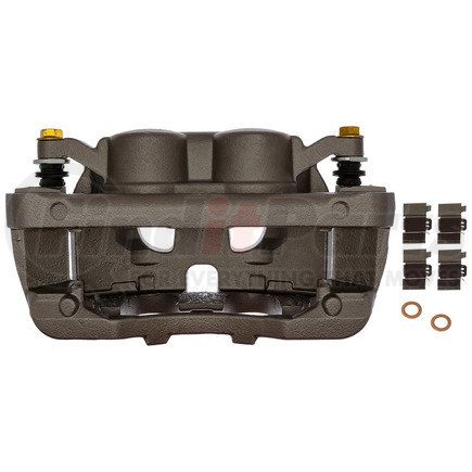 ACDelco 18FR12593 Disc Brake Caliper - Semi-Loaded, Uncoated, Regular Grade, with Mounting Bracket