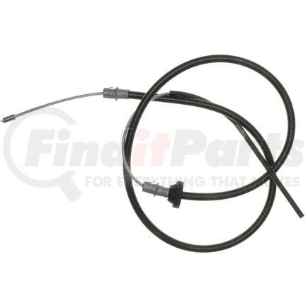 ACDelco 18P1225 Parking Brake Cable - Front, 65.30", Threaded End 1, Fixed Wire Stop End 2