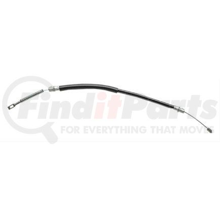 ACDelco 18P1544 Parking Brake Cable - Rear, 25.10", Fixed Wire Stop End 1, Eyelet End 2, Steel