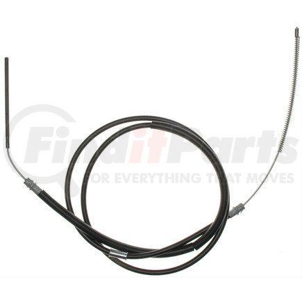 ACDelco 18P2001 Parking Brake Cable - Rear, 103.80", Fixed Wire Stop End, Steel