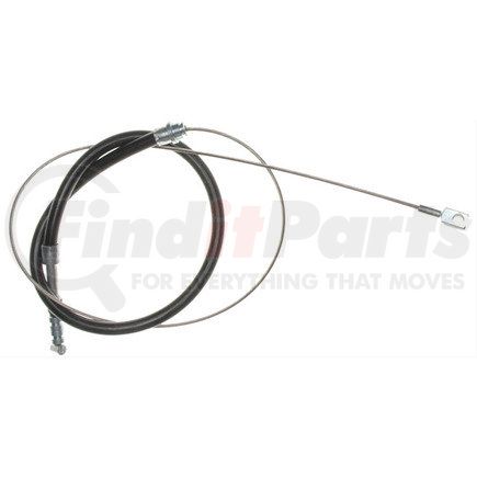 ACDelco 18P2590 Parking Brake Cable - Rear, 65.00", Fixed Wire Stop End 1, Bracket End 2, Steel