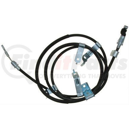 ACDelco 18P2851 Parking Brake Cable - Rear, 98.40", Fixed Wire Stop End 1, Eyelet End 2, Steel